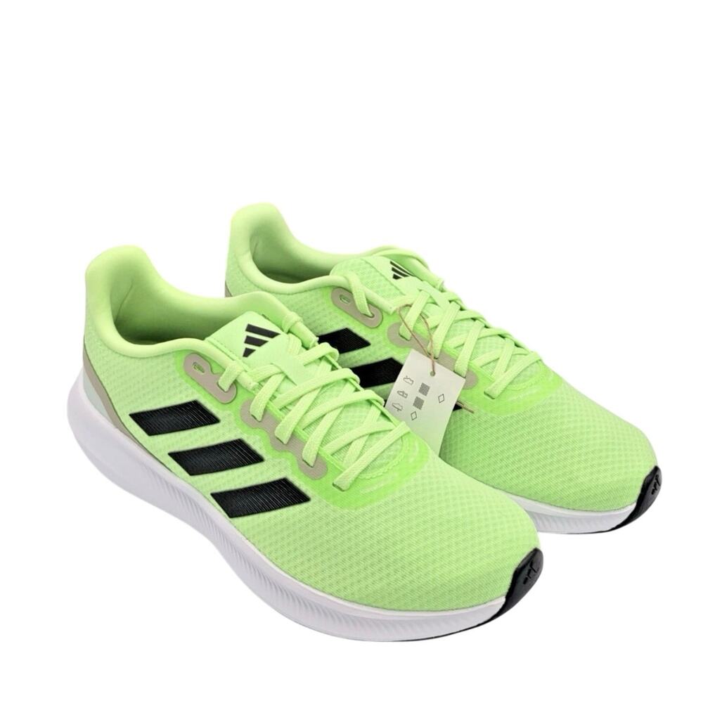 Adidas Runfalcon 3.0 Men's 9 Running green black Shoes lucid lemon IE0741 NEW